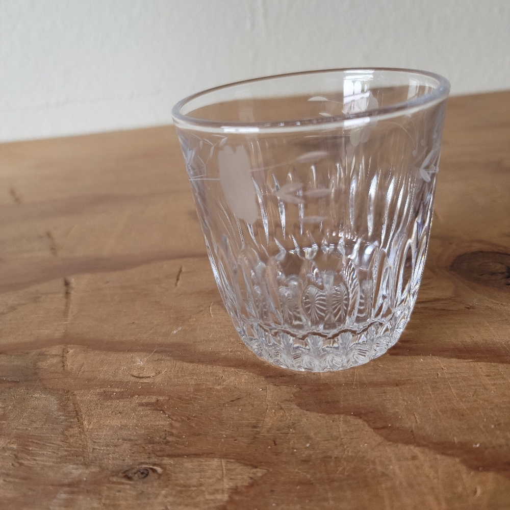 PRINCESS HOUSE LEAD CRYSTAL WHISKEY / BOURBON GLASSES TUMBLERS "HERITAGE"